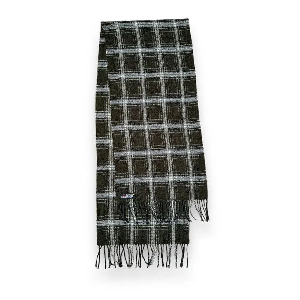 Made in Germany Navy Green Rectangular Scarf 13